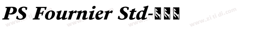 PS Fournier Std字体转换